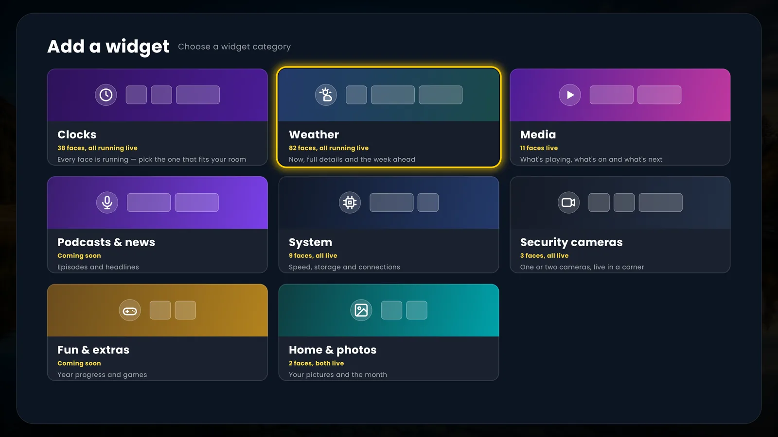 Add a widget