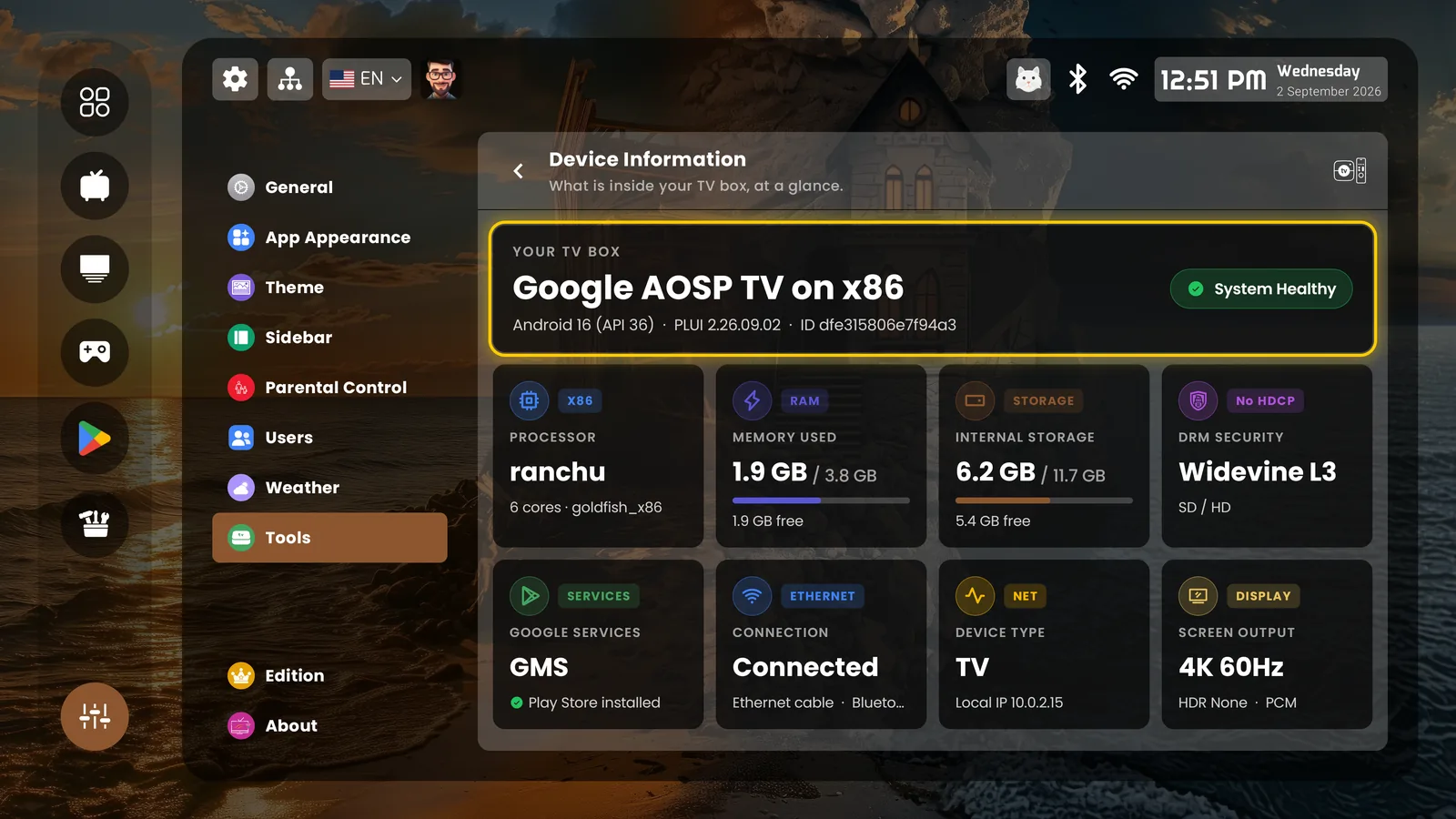 Device information tool